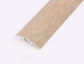 Порог (стык) Русский профиль  разноуровневый ламинированный с дюб, 30*900 мм, Капучино